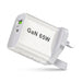 65W GaN USB‑C PD 3.0 2‑Port Wall Charger — USB‑A + USB‑C, White (UK/EU/US/AU plugs)