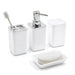 8‑Piece Bathroom Organiser Set — Soap Dispenser, Brush, Trash Can & Cup