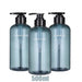 Refillable Pump Dispenser Set for Shampoo, Conditioner & Body Wash — 500 ml (1 or 3 pack)