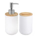 Bathroom Set – Soap Dispenser, Toothbrush Holder & Soap Box (Plastic)
