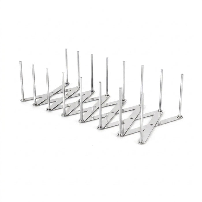 Retractable Stainless Steel Storage Rack – Space-Saving Pot Lid & Plate Holder