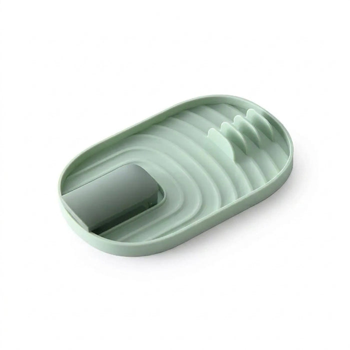 Nordic Style Pot Lid & Spoon Holder — Foldable Heat‑Resistant Rack (1 or 2pcs)