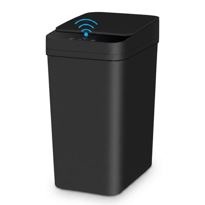 12L Touchless Sensor Bin — Slim Motion-Activated Lid for Bathroom, Kitchen & Office