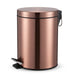 Modern 5L Stainless Steel Foot Pedal Bin — Champagne Gold