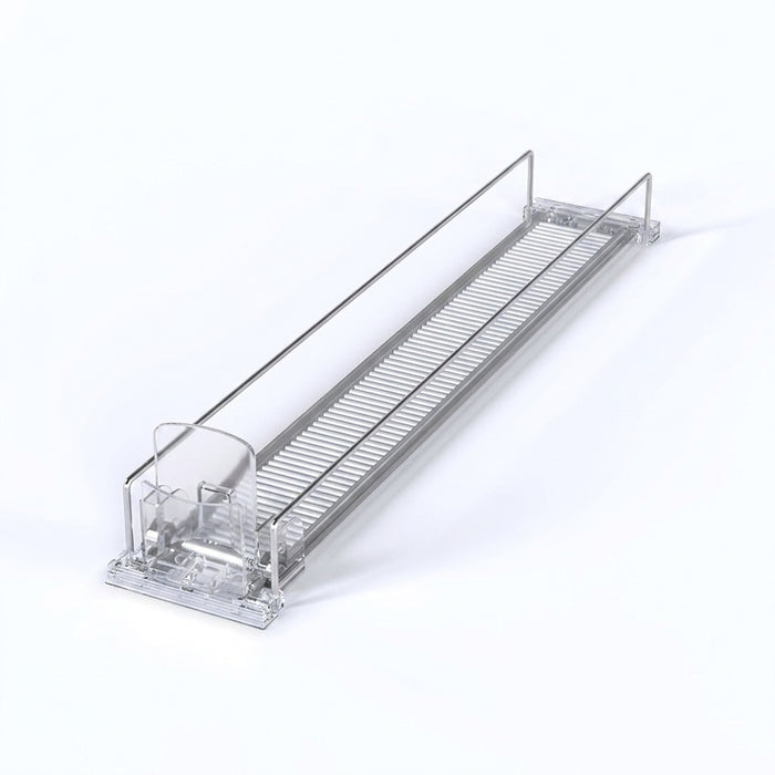 Automatic Soda Can Dispenser — Transparent Slide-Rail Fridge Rack