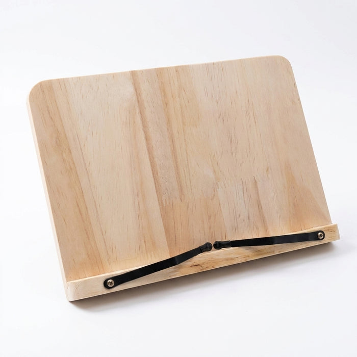 Bamboo Adjustable Book Stand – Portable Folding Book & Cookbook Holder 28×20cm
