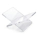 Acrylic Book Stand — Folding Display Holder for Cookbooks, Bibles & Texts (S/L, Black/White/Clear)