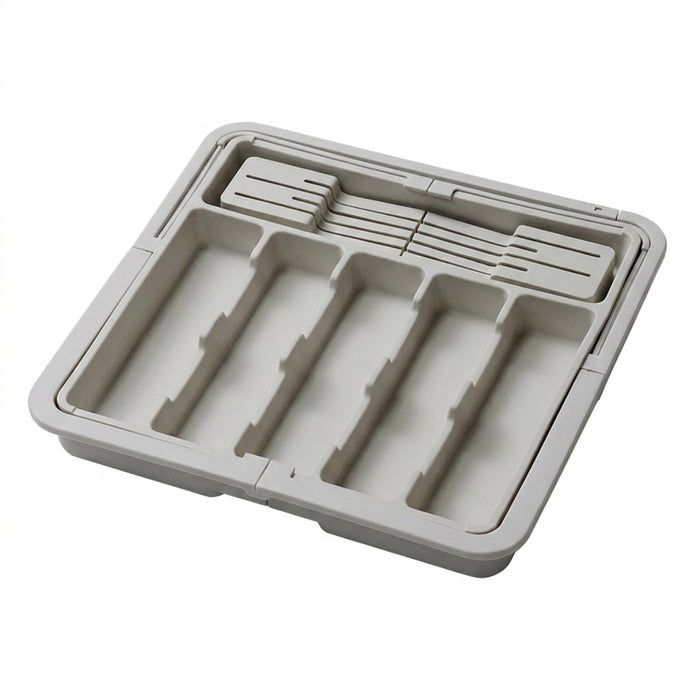 Large Expandable Cutlery Tray – BPA-Free Adjustable Drawer Organiser