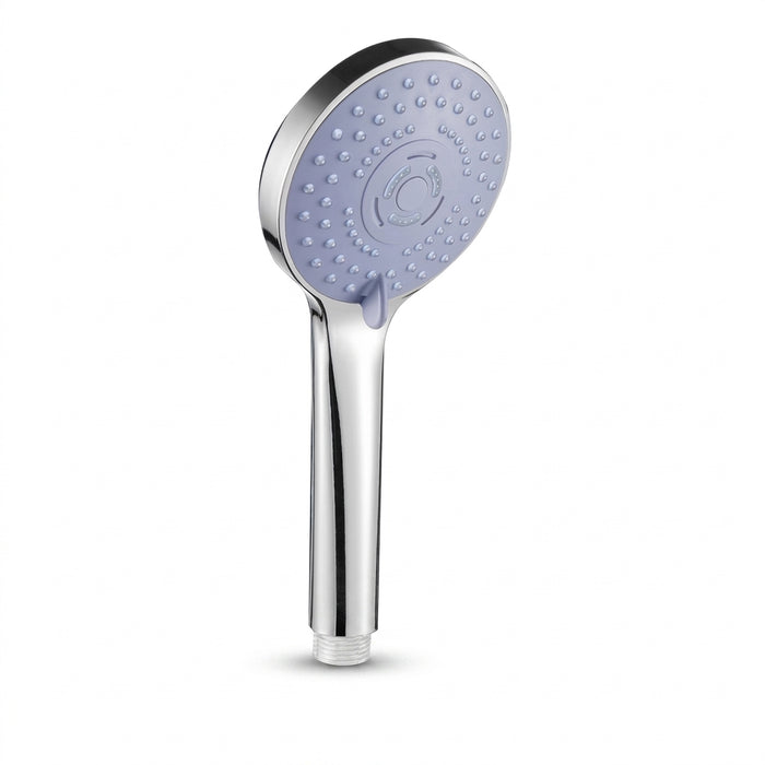3-Piece Boosted 5-Speed Handheld Shower Set — Large Water Outlet, Chrome-Plated