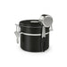 Airtight Stainless Steel Coffee Canister 22oz (1800ml) with Scoop — Black