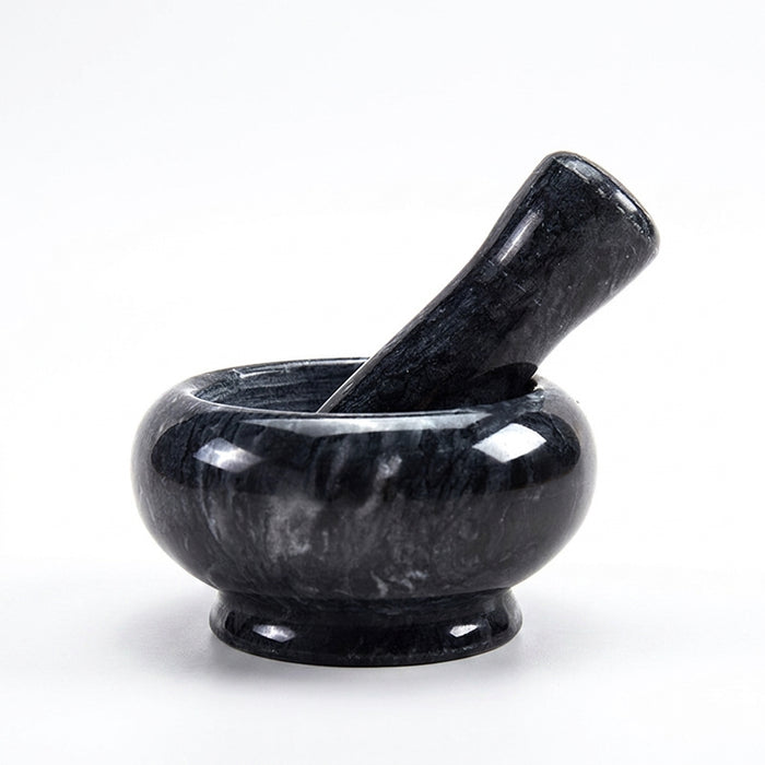 Marble Mortar & Pestle — White Marble Herb and Spice Grinder