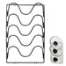 5-Tier Wall-Mounted Pot Lid Rack — Stainless Steel, Foldable, Space-Saving