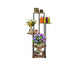 5-Tier Metal and Wood Plant Stand — Indoor/Outdoor Flower Pot Shelf (106.5×30×30cm)