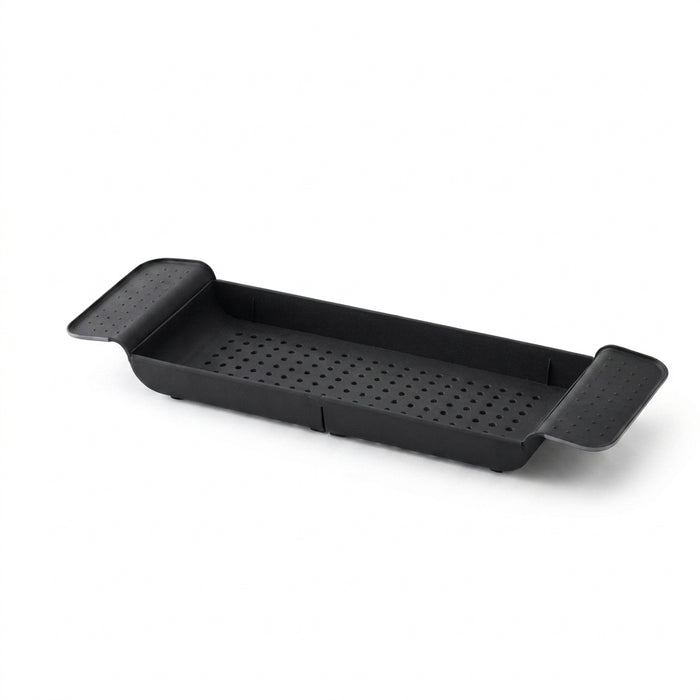 Extendable Bathtub Shelf Tray — Shower Caddy, Book & Towel Holder